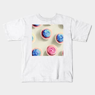 Watercolor cupcake pattern Kids T-Shirt